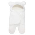 Teddy Bear Blanket Swaddle Newborn Baby Hooded Wrap Bag Newborn Sleep Warm Bag. 