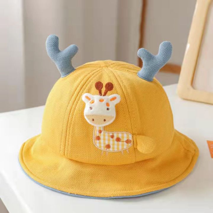 Cute%20Cartoon%20Baby%20Bucket%20Caps%20for%20Boys%20Girls%20Solid%20Color%20Infant%20Fisherman%20Hats%20Spring%20Summer%20Toddler%20Kids%20Sun%20Hat%2010-24M%20-%20Image%207