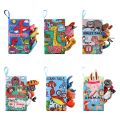 Kids Baby Cloth Book Animal Tails Early Learning Educational Fabric Books Develop Cognize Reading Puzzle Book Toys 0-12Monthes. 