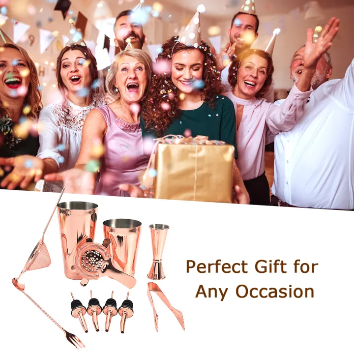 11%20PCS%20Cocktail%20Shaker%20Set%20with%20Boston%20Shaker%20Cup%20Stainless%20Steel%20Cocktail%20Mixology%20Kit%20with%20Bartender%20Shaker%20Hawthorne/%20Fine%20Mesh%20Strainer%20Jigger%20Liquor%20Pourer%20Mixing%20Spoon%20&%20Fork%20Ice%20Tong%20Making%20Wi-ne%20Drinks%20Tool%20for%20Home%20Bar%20-%20Image%203