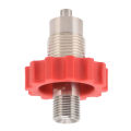 CO2 Tank Refill Valve Connector G5/8 To Anti Oxidation CO2 Cylinder Valve Adapter Simple Installation Red Gear for Factory. 