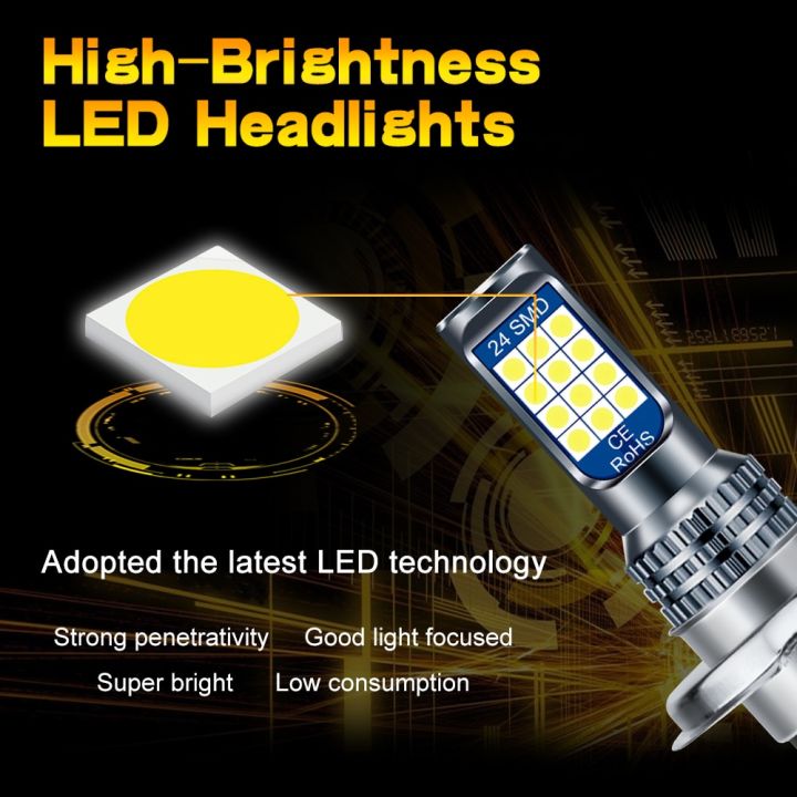 white%20P15D%E3%80%91%201PC%20P15D%20H4%20H6M%20BA20D%20Led%20Headlight%20Bulb%20P15d%203030LED%20Motorcycle%20Scooter%20Light%20Moto%20Accessories%206000K%20ba20d%20-%20Image%204