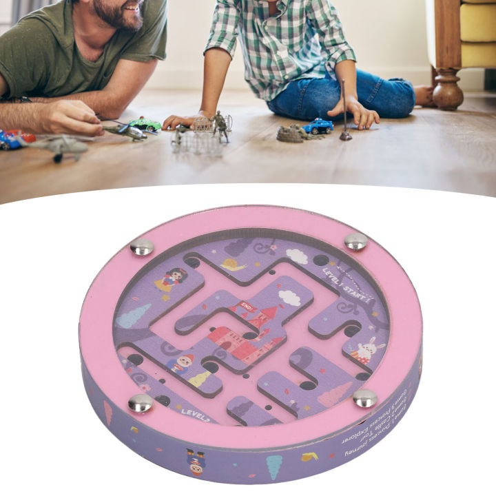 Balance%20Maze%20Game%20Double%20Sided%20Educational%20Round%20Portable%20Wooden%20Ball%20Maze%20Puzzle%20Board%20Game%20for%20Kids%20baby%20toy%20-%20Image%202