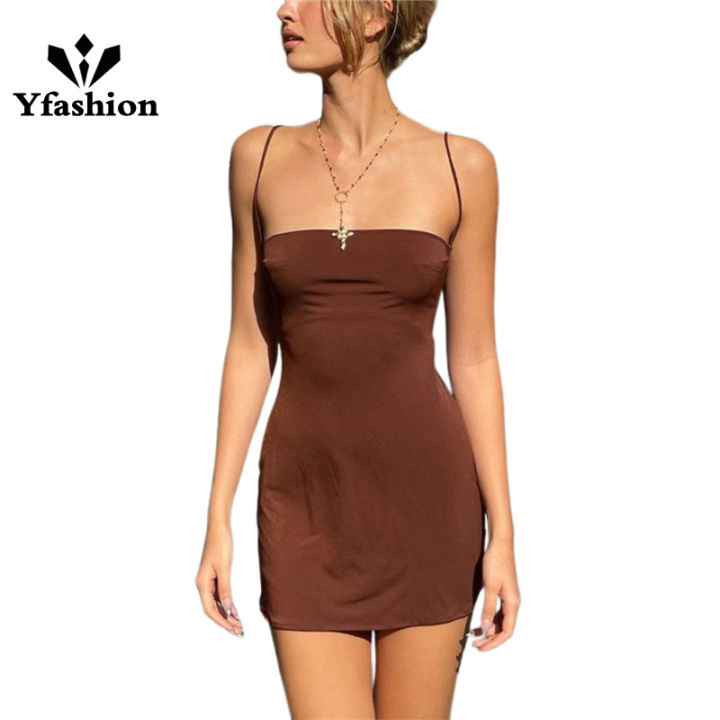 Yfashion%20Women%20Sexy%20Bodycon%20Short%20Dress%20Sleeveless%20Backless%20Spaghetti%20Strap%20Solid%20Color%20Mini%20Club%20Party%20Dress%20-%20Image%209