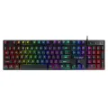 Firewings T20 Gaming Keyboards Computer Keyboard Backlight 104 Buttons USB Ergonomic Wired PC Laptop Games. 