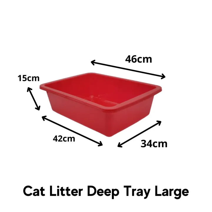 Cat litter Tray Deep Tough Plastic