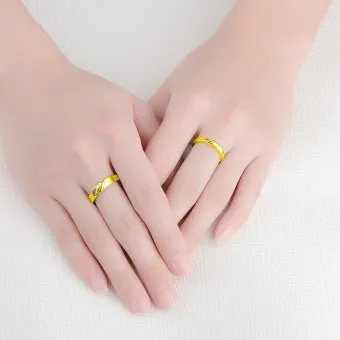 Hibuy%20%20Gold%20Plated%20Jewelry%20Valentines%20Engagement%20Wedding%20Couple%20Ring%20Lovers'%20Gift%20Rings%20for%20Women%20and%20Men%20%5B%20Size%20:%20Adjustable%20%5D%20%7B%20Comes%20With%20BOX%20%7D%20-%20Image%203