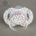 MIYOCAR Special price 4 color shining bling crystal rhinestone Baby Pacifier/ Nipples /Dummy /cocka /chupeta &pacifier clips. 