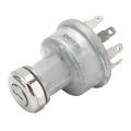 With 2 Keys Tractor Ignition Switch RE45963 Aluminium Alloy Start Switch With 2Keys for 5105 5200 5205 5210 5220. 