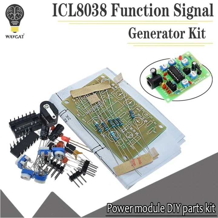 ICL8038 Function Signal Generator Kit Multi-channel Waveform Generated ...