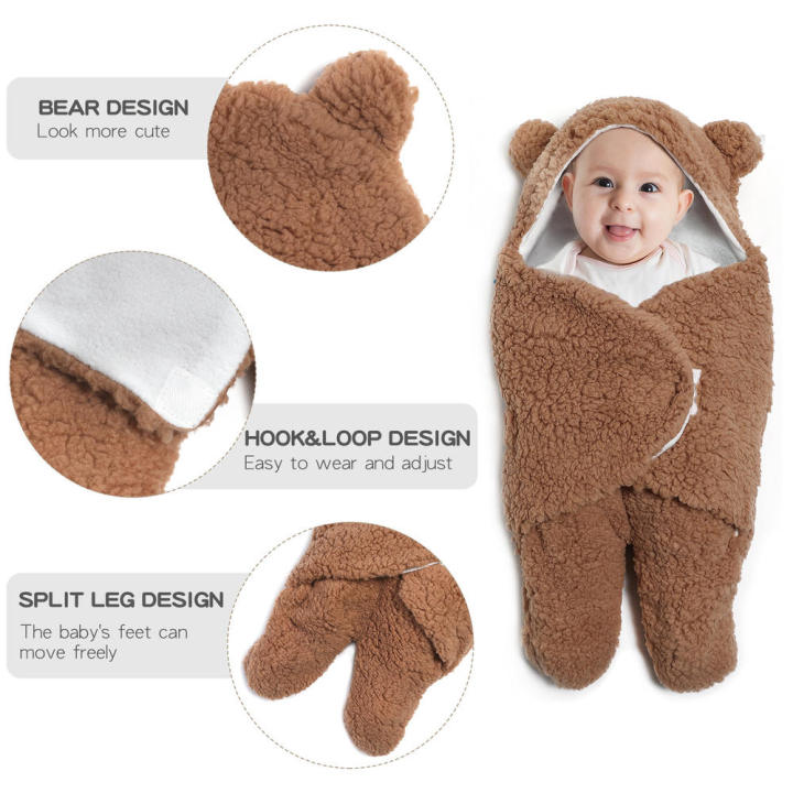 Teddy%20Bear%20Blanket%20Swaddle%20Newborn%20Baby%20Hooded%20Wrap%20Bag%20Newborn%20Sleep%20Warm%20Bag%20-%20Image%203