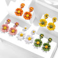 【Special offer】Age-reducing Earrings Earrings Women's Earrings Undefeated Little Daisy 2021 New Fashionable Simple Flower Earrings. 