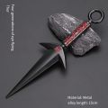Japanese Naruto Anime Figure Peripheral Props Ninja Alloy Kunai Toy Bitterless Zabuza Flying Thunder God Boy Gift Action Figures. 