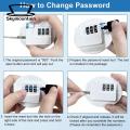 Refrigerator Locks Mini Fridge Lock 2pcs Keyless Digital Locks Steel Cable Punch Free Self-adhesive Childproof Freezer Door Cabinet Drawer Furniture Steel Cable Locks. 