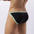 Large Size Male Briefs High Elastic Ice Silk Man Underwear Solid Color Youth Thin Section Comfortable Breathable JF2404. 