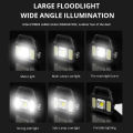 LED Flashlight Searchlight Built in Waterproof Solar Power Bank Glare Flashlight With Side Camping. 