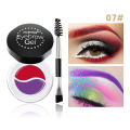 Late Night Party12 Color Waterproof Eyebrow Cream Color-Dyed Eyebrow Gel Brow Teisure time int With Brush Kit Long Lasting Eyebrow Pencil Makeup Tools Red. 