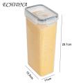 Food Storage Containers 0.8l/1.4l/1.6l/2l/2.8l Clear Plastic Storage Jars Airtight Moisture Proof Transparent Wide-mouth Organized Pantry Food Containers Liquid Storage Containers. 