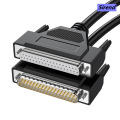 Sirend Pure Copper Db37 Extension Cord Male To Male To Female 37-Pin Cable Parallel Port Cable Serial Computer Data Cable. 
