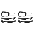 2X Car Radio Fascia Trim Kit, 2 Din Dash Panel DVD Frame Install Kit for Yaris Vitz Platz 2005-2011. 