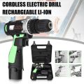Multifunctional Electric Hand Drill Household Cordless Screwdriver Drill Rechargeable Power Tools Screwdriver. 
