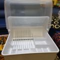 Plate Rack Dish Rack with Lid Cover kitchen storage ware. 
