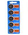 CMOS BATTERY 2032 Battery 5 Pcs - Silver. 