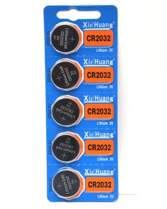 CMOS BATTERY 2032 Battery 5 Pcs - Silver