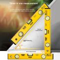 Deli High Precision Spirit Level Magnetic High Bearing Ruler Lever Bubbles Rustproof Horizontal Ruler Spirit Level Balance Ruler. 
