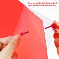 9 Piece Gel Light Filter Color Correction Colored Overlays Film for Film,Video,Photo,Stage (Red). 