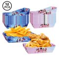 12pcs Snacks Food Tub Cardboard KPop Demon Hunters Popcorn Box Eco-Friendly Multi-Compartment Birthday Party Decorations Food Packaging Box for Kids Baby Shower Supplies. 