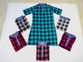 Women's Mandarin  Kurta Stripes Top. 