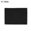 OQ BOGA 3 Colors 1 Piece Black White Grey Rectangle Mirror Cloth Eyewear Wipe Cleaning Microfiber Glasses Cloth. 