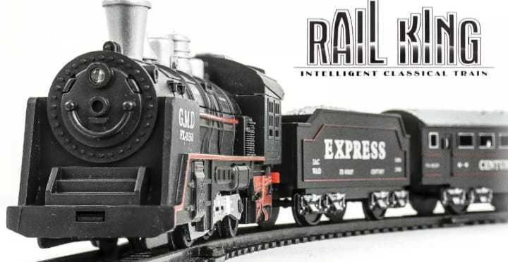 Train Full Set battery (LARGE) Toy Rail King 19pcs