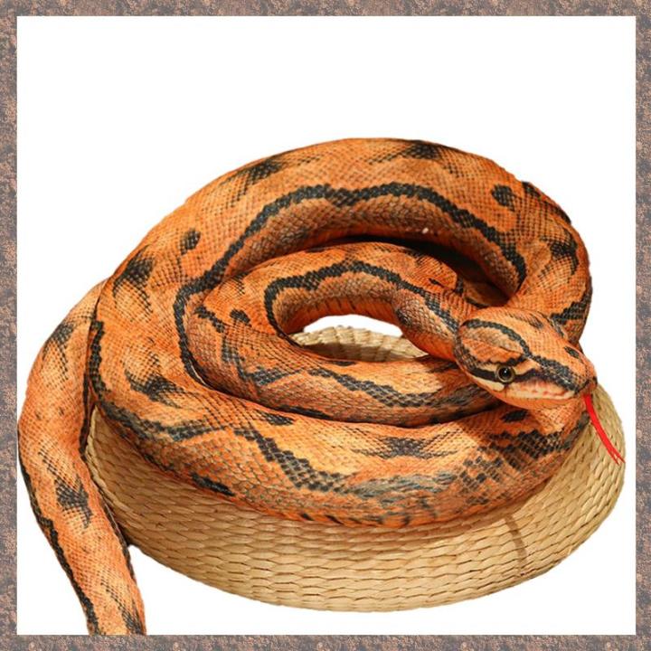 Simulation Python Plush Toy Giant Python Cobra Plush Animal Plush Doll ...