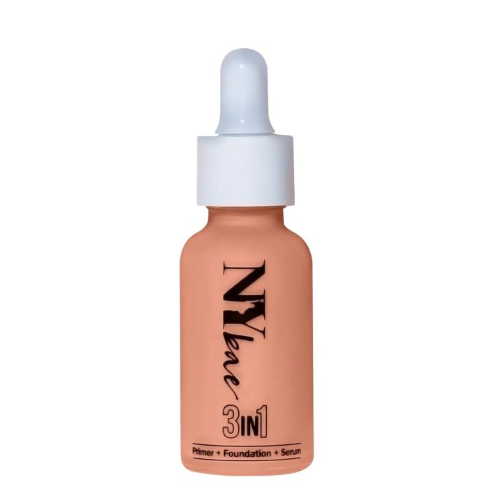 NY Bae 3 in 1 Serum Foundation with Primer | Cool Sand 06 (30 ml) | Lightweight & Moisturizing | Buildable & Flawless Coverage | Evens Skin Tone | Glowing Korean Skin | Celeb Glow | Dewy Makeup