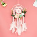 Dream Catcher DIY Decorative Pendant Flower Dream Catcher Wall Hanging Decoration Wedding Decor Dreamy Girl Room Decoration Gift. 
