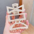 Shower Elegant Girls Hair Accessories Bath Imitation pearls Hair Pins Korean Hair Clips Hair Catch Women Hairpins Hair Holder Casual Hair Claw Hair Clamp. 