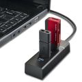 [emove] Portable USB 3.0 Super Speed 4 Ports Hub Data Sync Adapter for Computer Laptop. 