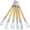Pottery Clay Sculpting Tools, 22Pcs Wooden Handle Pottery Carving Tools & Metal Scraper & Plastic Clay Shaping Tools. 