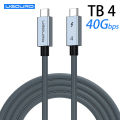 40gbps thunderbolt4 type c 240w USB4 fast charging cable compatible thunderbolt 3 USB c data transfer cable 8K for MacBook Dock. 