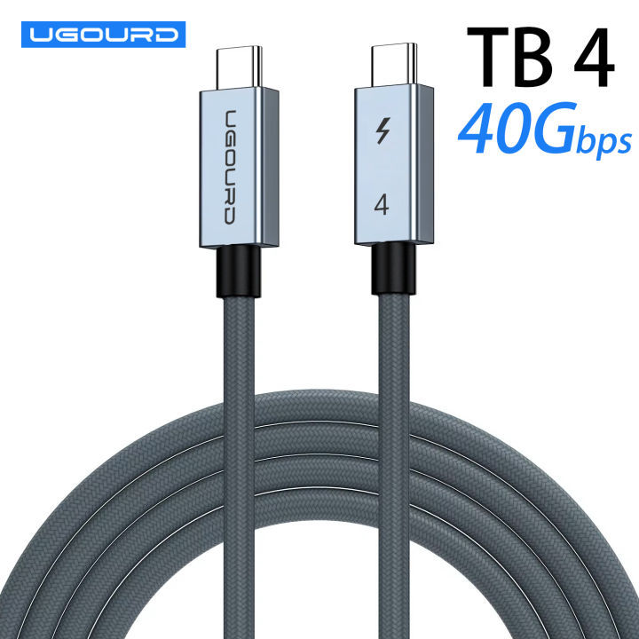 40gbps thunderbolt4 type c 240w USB4 fast charging cable compatible thunderbolt 3 USB c data transfer cable 8K for MacBook Dock