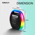 SONICGEAR NEOX 7 RGB LIGHTNING EFFECT BLUETOOTH RECHARGEABLE PORTABLE SPEAKER WITH MIC INPUT. 