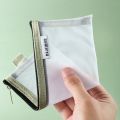 Simple Transparent Mesh Pencil Case Office Student Pencil Cases School Supplies Pen Box. 