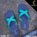 Slippers Thailand Imported Rubber Slippers Unisex Shoes Cross Strap Men's One Pedal Non-Slip Sandals Beach Shoes. 