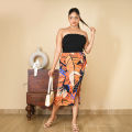 Women’s Side Knot Long Skirt – High-Quality Material, Waist Size 26 to 36. 