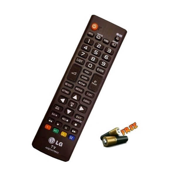 LG LED/LCD TV Remote Controller AKB74475443 & Free Batteries