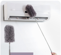 Adjustable Stretch Extend Microfiber Feather Duster Dusting Brush Stainless Steel Integrated Extension Rod Household Clean Tools 1Pcs. 