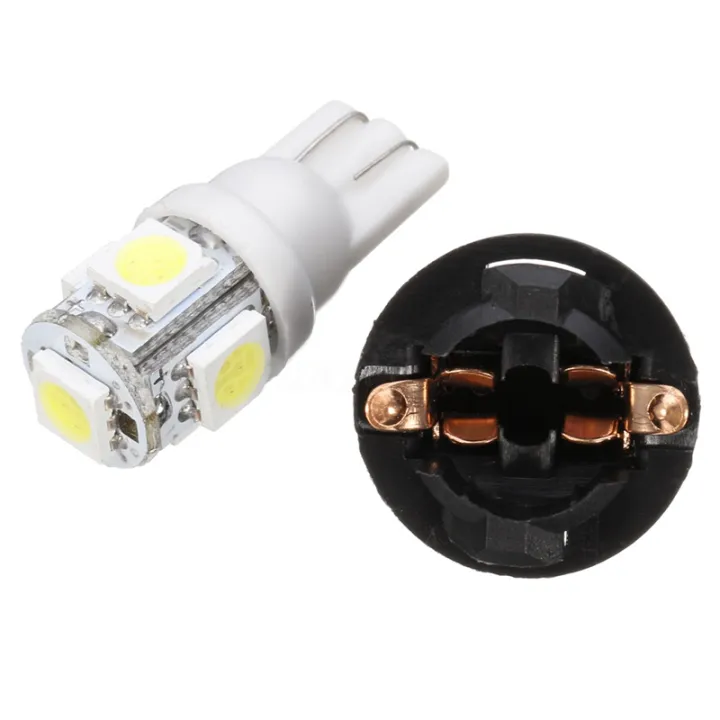 10X%20T10%20White%205050%20194%20LED%20Bulbs%20Instrument%20Gauge%20Cluster%20Dash%20Light%20with%20Socket%20-%20Image%205