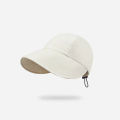 Portable Fisherman Cap Foldable Wide Brim Sun Protection Hats Adjustable Drawstring Caps for Summer. 